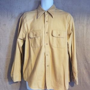 Men's Vintage Mustard Yellow Button Down